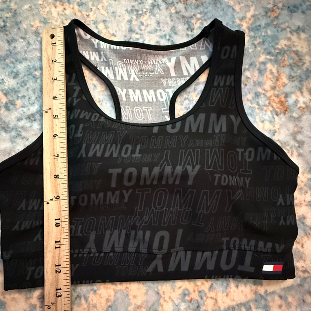 Tommy Hilfiger Sport Logo Print Racerback Bra M - Picture 6 of 6